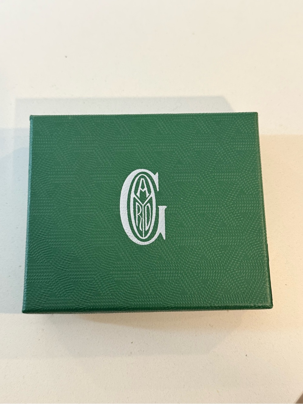 Goyard Brown and Black Chevron Card Holder with Tan Trim - Picture 6 of 6